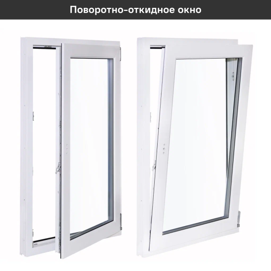 Окно пластиковое ПВХ VEKA одностворчатое 1170x600 мм (ВхШ) правое двухкамерный стеклопакет белый/белый
