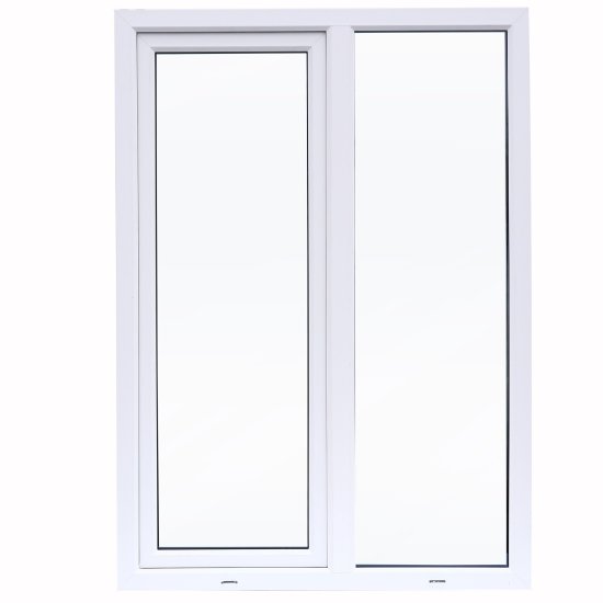 Окно пластиковое ПВХ VEKA двустворчатое 1410x1160 мм (ВхШ) двухкамерный стеклопакет белый/белый