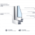 Окно пластиковое ПВХ VEKA глухое 1200x800 мм (ВxШ) стекло 4 мм белый/белый