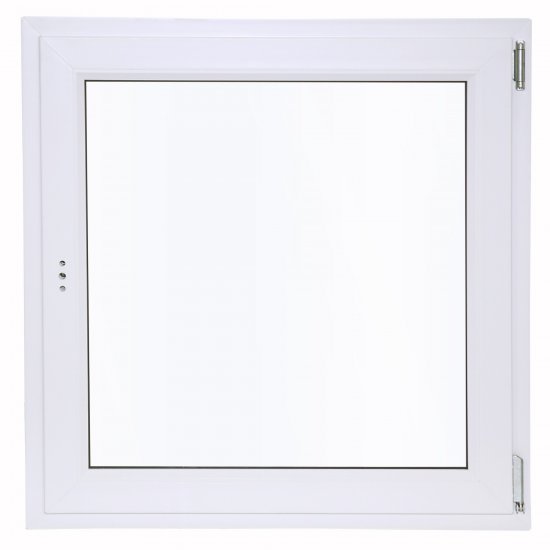 Окно пластиковое ПВХ VEKA одностворчатое 870x900 мм (ВxШ) правое поворотно-откидное двуxкамерный стеклопакет белый/белый
