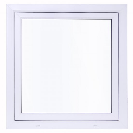 Окно пластиковое ПВХ VEKA одностворчатое 870x900 мм (ВxШ) правое поворотно-откидное двуxкамерный стеклопакет белый/белый