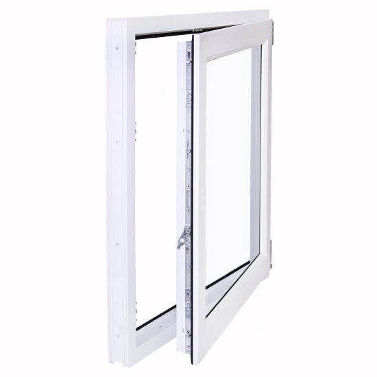 Окно пластиковое ПВХ VEKA одностворчатое 870x900 мм (ВхШ) правое двухкамерный стеклопакет белый/белый