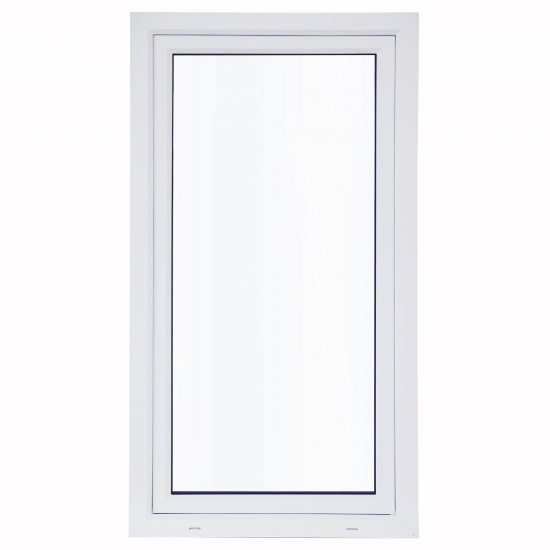 Окно пластиковое ПВХ VEKA одностворчатое 870x600 мм (ВxШ) левое поворотно-откидное двуxкамерный стеклопакет белый/белый