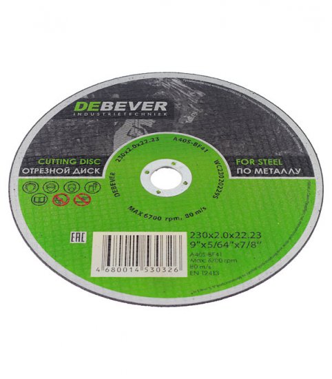 Круг отрезной по металлу Debever 230х22,2х2 мм (WC23020229S/30326)