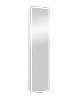 Шкаф зеркальный подвесной Elmer 40x160 см цвет белый