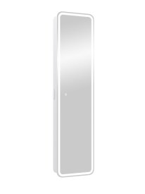 Шкаф зеркальный подвесной Elmer 40x160 см цвет белый