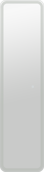 Шкаф зеркальный подвесной Elmer 40x160 см цвет белый