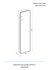 Шкаф зеркальный подвесной Elmer 40x160 см цвет белый