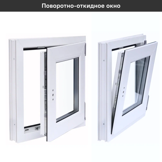 Окно пластиковое ПВХ VEKA одностворчатое 620x600 мм (ВхШ) правое однокамерный стеклопакет белый/белый