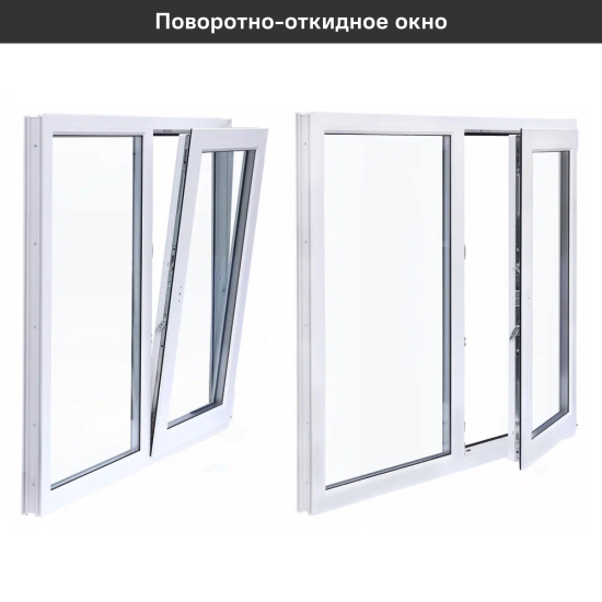 Окно пластиковое ПВХ VEKA двустворчатое 1270x1200 мм (ВхШ) однокамерный стеклопакет белый/белый