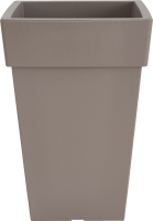 Кашпо Idea Тубус 16.5x36x24 см v7.5 л пластик французский серый
