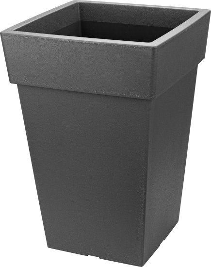 Кашпо Idea Тубус 16.5x36x24 см v7.5 л пластик графитовый