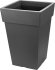 Кашпо Idea Тубус 16.5x36x24 см v7.5 л пластик графитовый