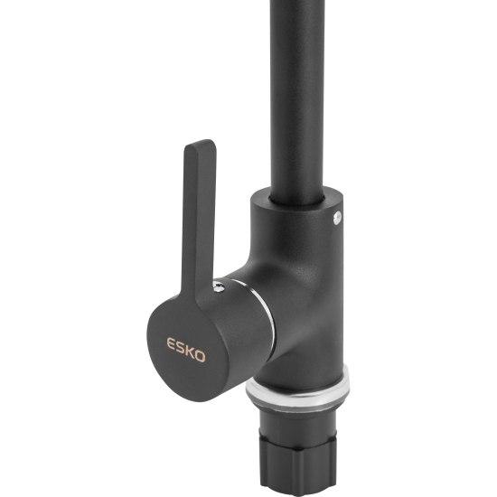 Смеситель для кухни Esko K37 общая высота 32.5 см цвет чёрный