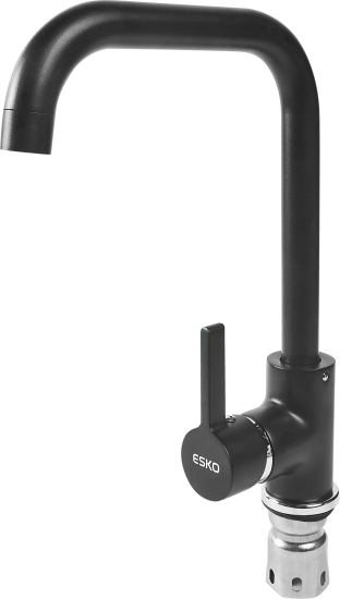 Смеситель для кухни Esko K37 общая высота 32.5 см цвет чёрный