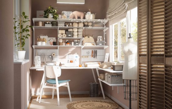 Рама выдвижная Larvij 59.7x42.5 см сталь цвет белый