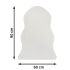 Шкура искусственная полиэстер Inspire Bianca 60x90 см цвет белый