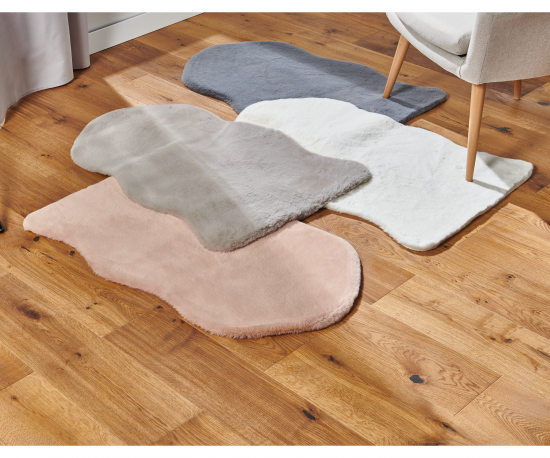 Шкура искусственная полиэстер Inspire Bianca 60x90 см цвет серый