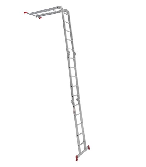 Лестница алюминиевая трансформер четырехсекционная 5 ступеней Новая высота бытовая