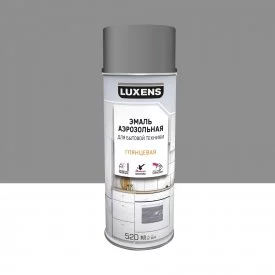 Эмаль аэрозольная для бытовой техники Luxens глянцевая цвет серебристый 520 мл