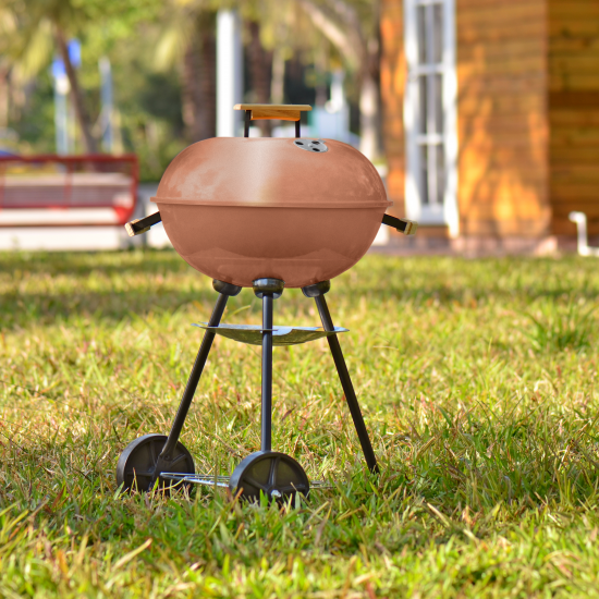 Эмаль аэрозольная термостойкая Luxens матовая цвет медный 520 мл