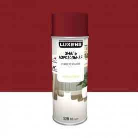 Эмаль аэрозольная декоративная Luxens сатинированная цвет пурпурно-красный 520 мл