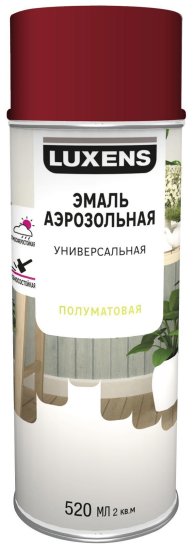 Эмаль аэрозольная декоративная Luxens сатинированная цвет пурпурно-красный 520 мл