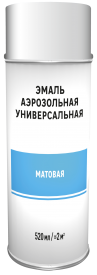 Эмаль аэрозольная декоративная матовая цвет белый 520 мл