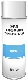 Эмаль аэрозольная декоративная матовая цвет белый 520 мл