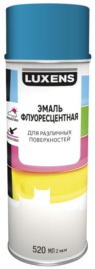 Эмаль аэрозольная декоративная Luxens флуоресцентная цвет голубой 520 мл