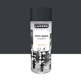 Грунт-эмаль аэрозольная по ржавчине Luxens матовая цвет серый 520 мл