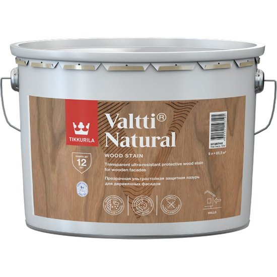 Ультрастойкая лазурь Tikkurila VALTTI NATURAL