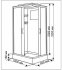 Душевая кабина Sensea Cube низкий поддон 80x100 см