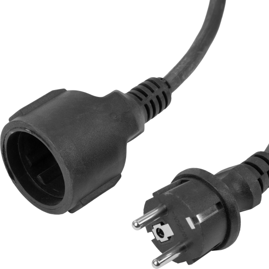 Удлинитель-шнур Защита Про 1 розетка с заземлением 3x1.5 мм 20 м цвет черный