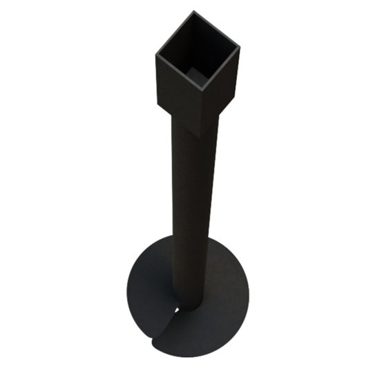 Свая-стойка винтовая d51х1700 мм (50х50х200 мм/ d51х1500 мм)