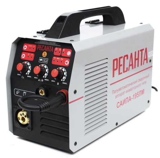 Сварочный полуавтомат инверторный Ресанта САИПА195ЛМ, 200 А, до 5 мм
