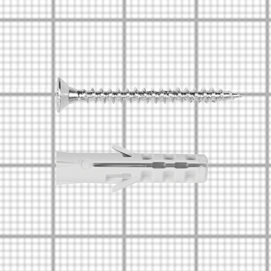 Дюбель потайной Standers PND 4x20 мм с шурупом 2.5x25 мм нейлон 100 шт.