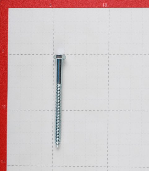 Болт сантехнический 6х80 мм DIN 571 оцинкованный (2 шт.)