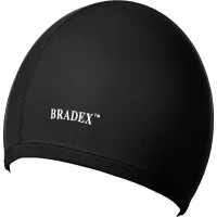 Шапочка для плавания BRADEX полиамид, черная