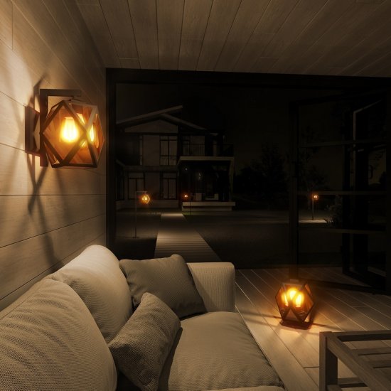 Светильник садово-парковый Elektrostandard Ambra черный E27 60 Вт IP33 (35133/F)