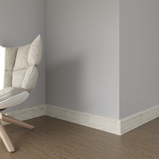 Плинтус напольный ПВХ Дуб Турне 8 см 2.2 м