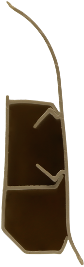 Плинтус напольный Artens ПВХ Дуб Гравис 7 см 2.2 м