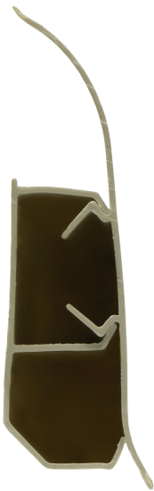 Плинтус напольный Artens ПВХ Дуб Тристан 7 см 2.2 м