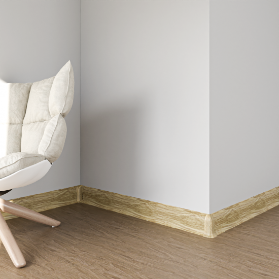 Плинтус напольный Artens ПВХ Дуб Ривьера 5.5 см 2.5 м