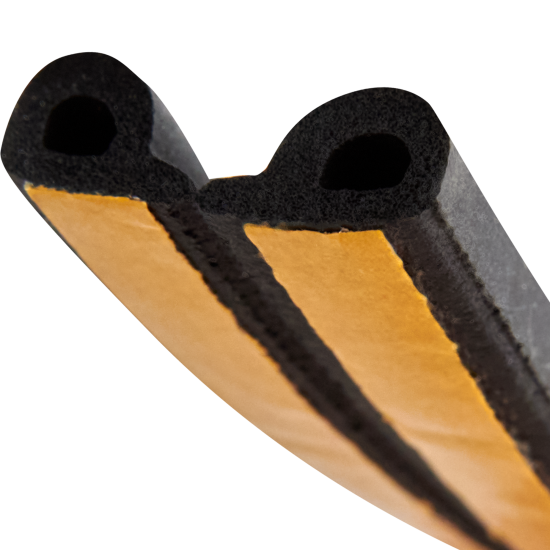 EPDM уплотнитель P 9x5.5 мм черный 6 м