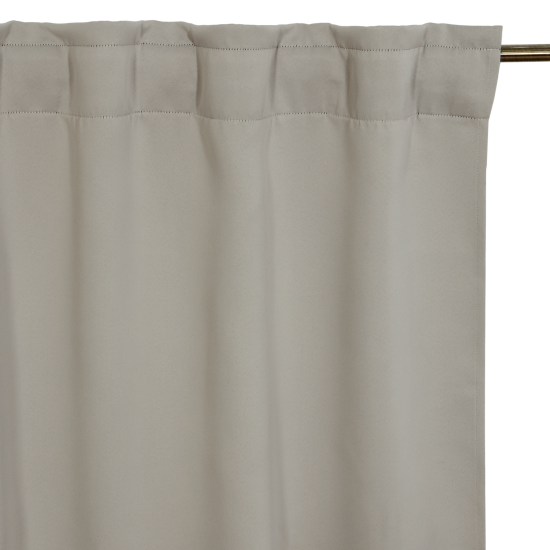 Штора на ленте со скрытыми петлями Inspire Arel 140x280 см цвет серо-коричневый