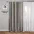 Штора на ленте со скрытыми петлями Inspire Arel 140x280 см цвет серо-коричневый