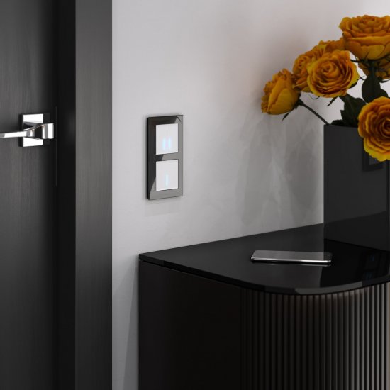 Умный выключатель сенсорный Werkel Minimir Home (a048321) одноклавишный скрытая установка белый