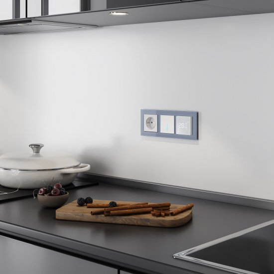 Умный выключатель сенсорный Werkel Minimir Home (a048321) одноклавишный скрытая установка белый