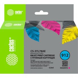 Картридж струйный для HP OfficeJet 8010/8012/8013/8014/8015/80 Cactus CS-3YL78AE 912